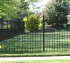 AFC Grand Island - Custom Iron Gate Fencing, 1204 Alternating pickets with balls and quadflare