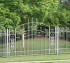 AFC Grand Island - Custom Iron Gate Fencing, 1214 Overscallop panel with scroll work