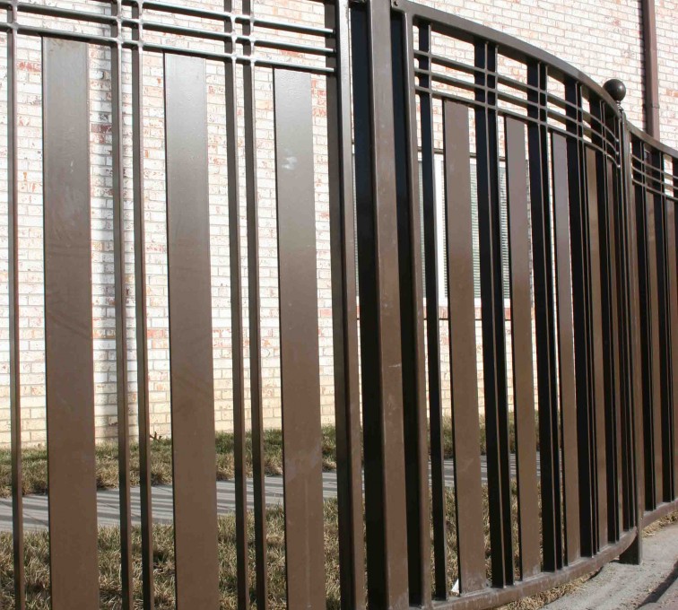 AFC Grand Island - Custom Iron Gate Fencing, 1247 Checker Board Fence 1
