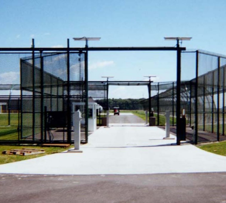 Norfolk - Custom Gates, Estate Telephone Entry, 2110 TyMetal Plus Gate at Prison Sallyport