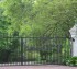 AFC Grand Island - Custom Gates, Estate Double Drive Gate With Alternating Pickets