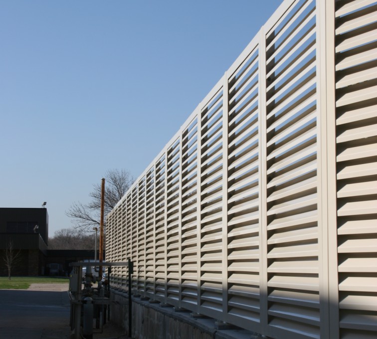 AFC Grand Island - Louvered Fence Systems Fencing, Louvered Fence Panel Top Cap