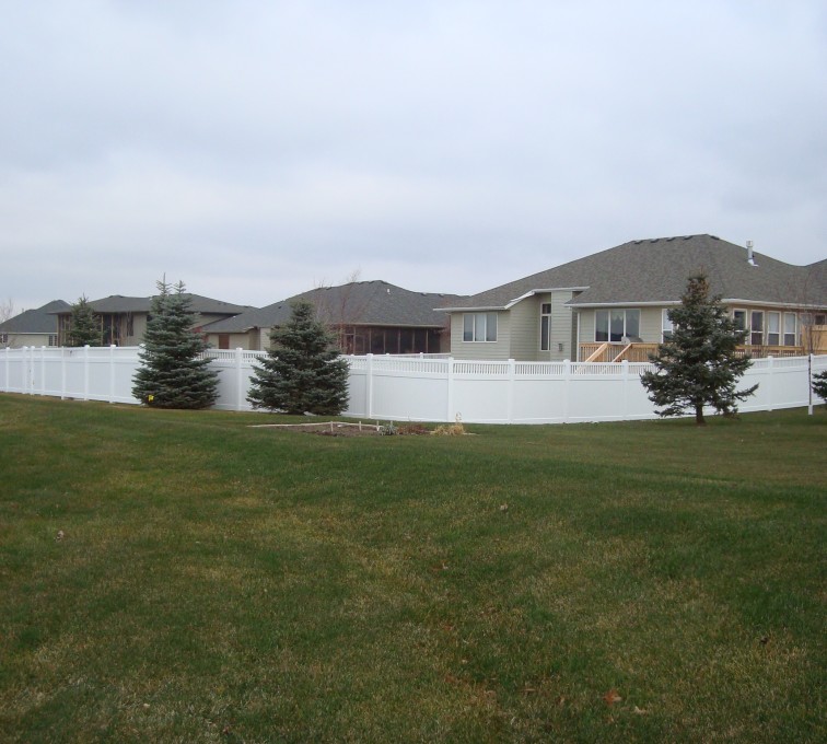 AFC Grand Island - Vinyl Fencing, Privacy With Picket Accent 2