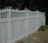 AFC Grand Island - Vinyl Fencing, Privacy with Sloped Rail Picket Accent 703