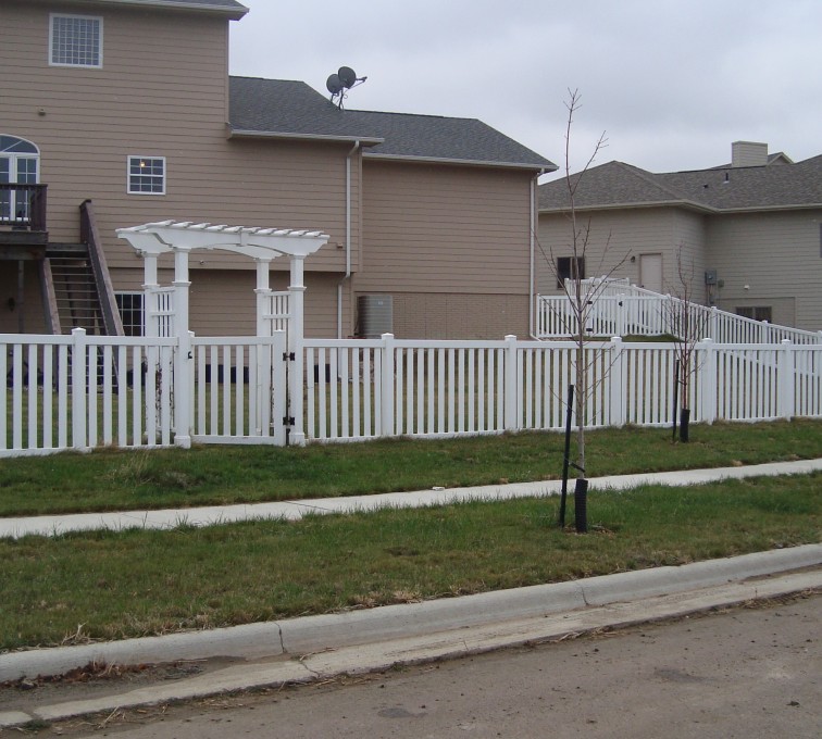 AFC Grand Island - Vinyl Fencing, Arbor and Closed Picket AFC, SD